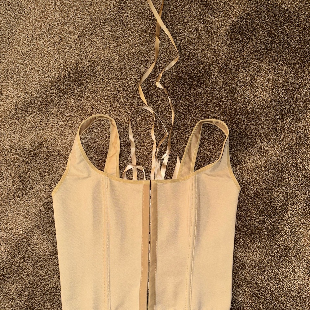 Elegant Cream Corset Top